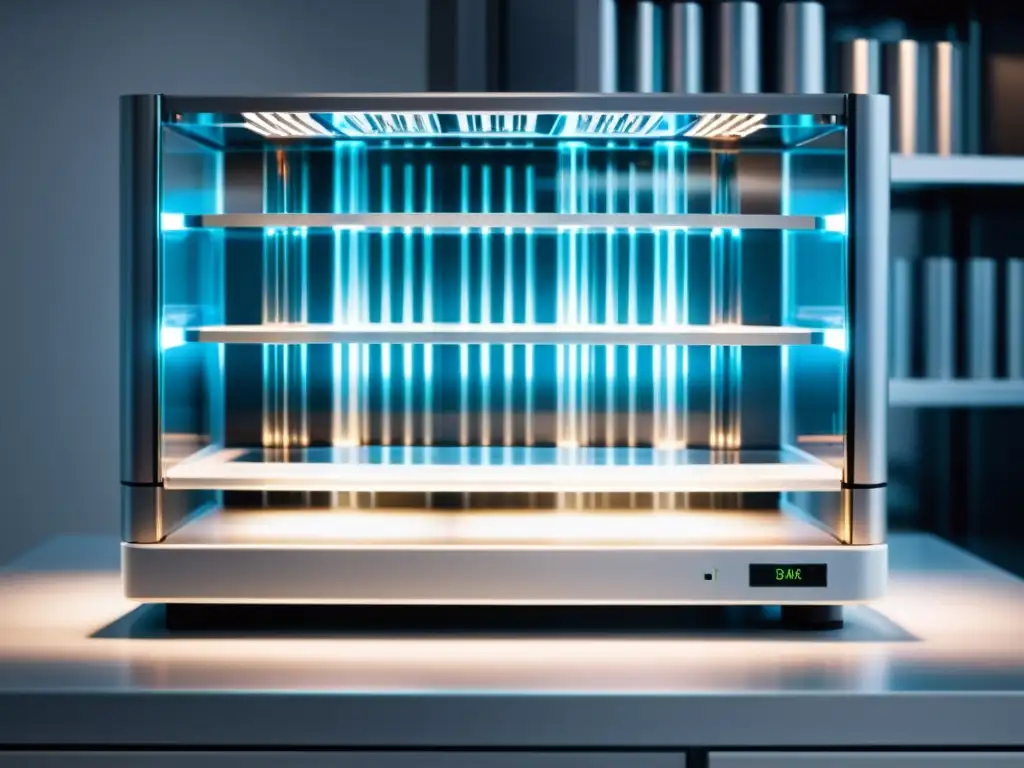 Secuenciación de ADN en alimentos orgánicos: laboratorio moderno analizando y secuenciando hebras de ADN con tecnología de vanguardia