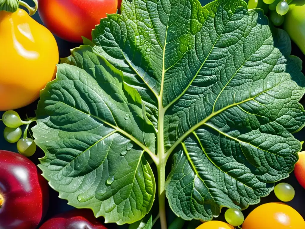 Belleza orgánica en un campo vibrante con gotas de rocío, resaltando los beneficios de alimentos orgánicos para una vida activa