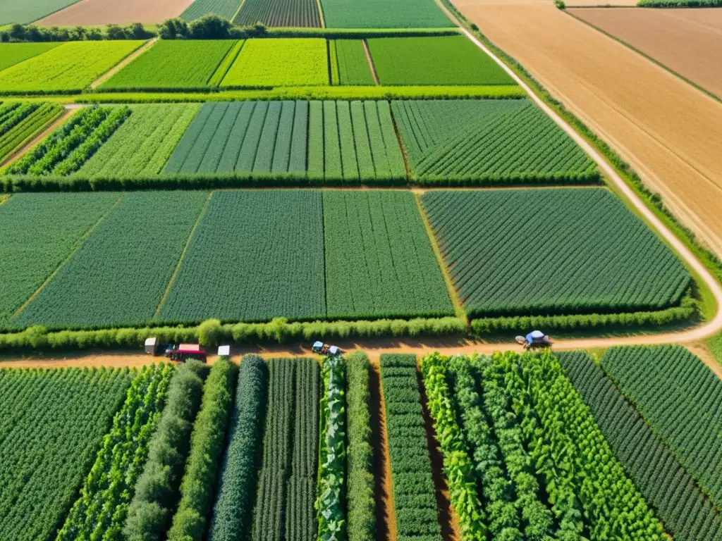 Aplicación de biopesticidas en una granja orgánica, eficiencia y sostenibilidad en agricultura