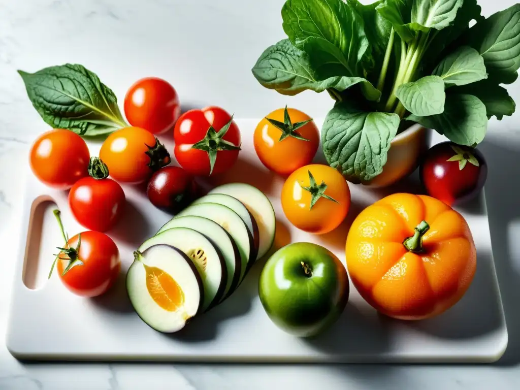 Encantadora cocina blanca con frutas y verduras orgánicas, inspirando recetas saludables libres de alérgenos