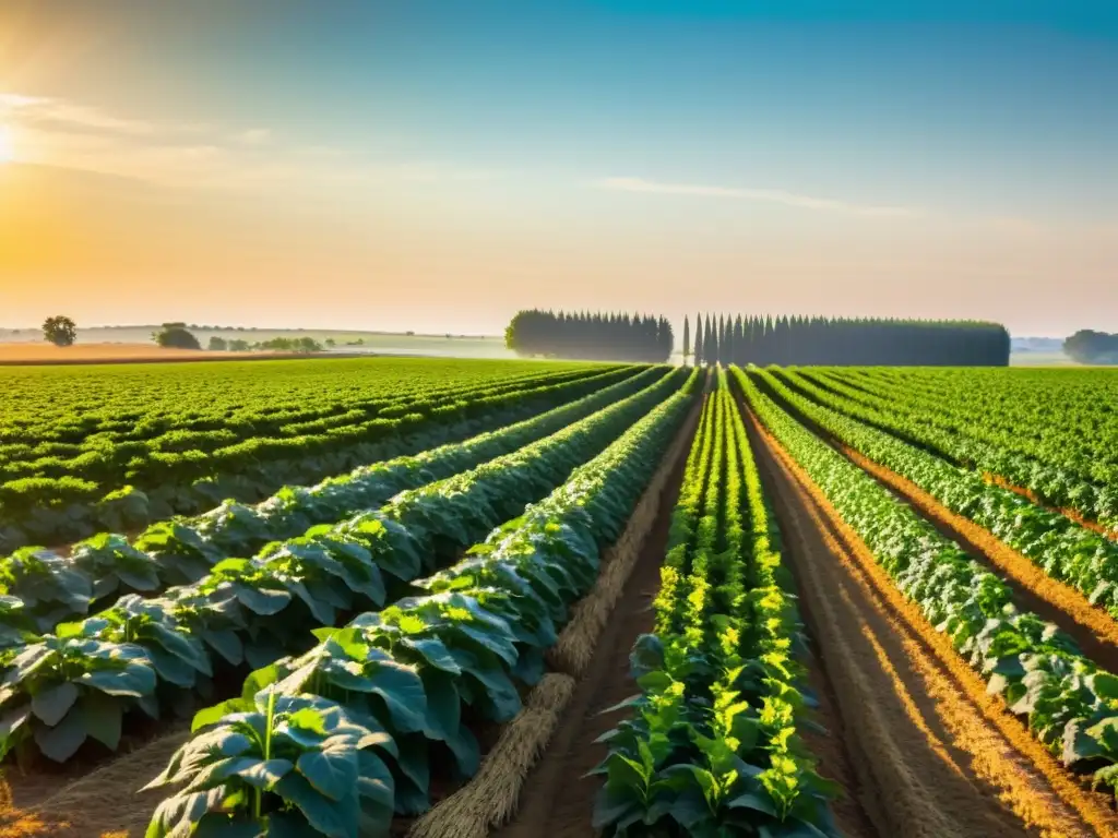 Granja orgánica serena con certificación Imagen de una granja orgánica serena y armoniosa con certificaciones agricultura orgánica carrera profesional
