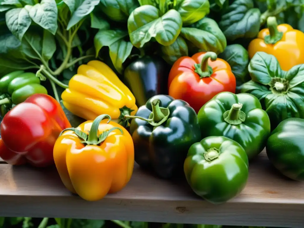 Imagen de un jardín orgánico vibrante y abundante, evocando salud y vitalidad para una dieta equilibrada con beneficios de alimentos orgánicos