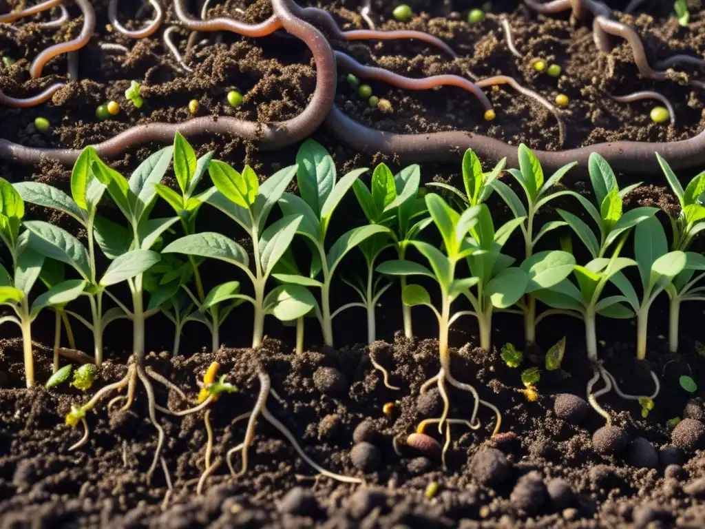 Tierra fértil y abundante, rica en nutrientes y vida microscópica